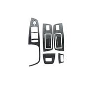 GRZPCJZM Garniture décorative for panneau de boutons de lève-vitre et accoudoir de porte de voiture, compatible avec Audi Q7 2008-2015(Black)
