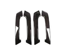 GRZPCJZM Garniture décorative for poignée de porte intérieure de voiture, compatible avec Toyota Land Cruiser Prado FJ150 150 2010-2019(Black Wood Grain)