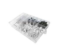 GRZPCJZM Kit de boulons de carénage Complet, 195 pièces, Compatible avec CBR600RR, CBR900RR, CBR929RR, CBR1000RR, F2, F3, F4i(Silver)