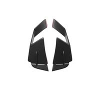 GRZPCJZM Kit de carénage Avant et aileron aérodynamique latéral for Moto Kawasaki ZX4R, ZX4RR, ZX25R 2020-2025(Matte Black)
