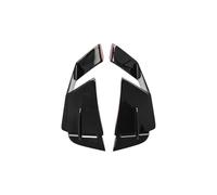 GRZPCJZM Kit de carénage Avant et aileron aérodynamique latéral for Moto Kawasaki ZX4R, ZX4RR, ZX25R 2020-2025(Bright Black)