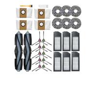 GRZPCJZM Pièces compatibles avec l'aspirateur Deebot X1 Omni Turbo : Brosse Principale, Filtre, Sac de Nettoyage et lingette.(Set25)