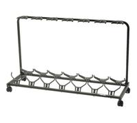 Quiklok GS/471 Stand pour 7 Guitares avec Roulettes Stands et repose-pied