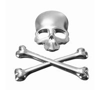 GS Cool personnalité 3D en métal tête de Mort Squelette Mort de Voiture de Moto Emblème Badge Autocollant de Voiture Styling Stickers Accessoires