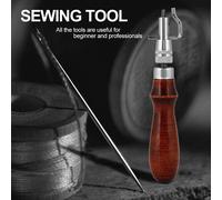 GS0565548pcs Leather Craft Sewing Tool Set Punch Cutter Groover Beveler Stitching
