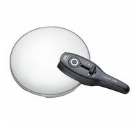 Silit Sicomatic T-plus Couvercle de rechange pour autocuiseur 3 l, 4,5 l, 6,5 l, 8,5 l, casserole vapeur 22 cm, 2 niveaux de cuisson, régulateur de niveau de cuisson à une main, 2121305002
