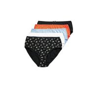 gs1 data protected company 4069787000005 5pcs, Midi-Briefs, Boundless Chain sous-vêtement, Rouge Orange, 62-64 Femmes