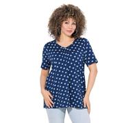 gs1 data protected company 4069787000005 Fältchenshirt mit Minimal Print T-Shirt, Bleu foncé, 58-60 Femmes
