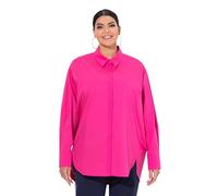 gs1 data protected company 4069787000005 Hemdbluse, Perlmuttknöpfe, Oversized, Langarm T-Shirt, Rose, 50-52 Femmes