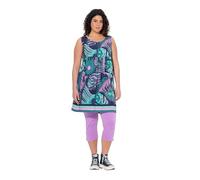 gs1 data protected company 4069787000005 Jerseykleid, Bedruckt, A-Linie, Rundhals, Ärmellos Robe, Marine, 58-60 Femmes