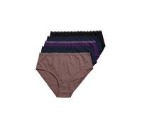 gs1 data protected company 4069787000005 Midislips, 5er-Pack, Spitzenbund Culottes, Bleu Nuit, 54-56 Femmes