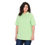 gs1 data protected company 4069787000005 Poloshirt, Piqué, Polokragen, Samt-Knopfleiste, Halbarm T-Shirt, Vert, 48-50 Femmes