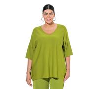 gs1 data protected company 4069787000005 Pullover, Oversized, V-Ausschnitt, Halbarm Cardigan Sweater, Vert Gazon, 54-56 Femme