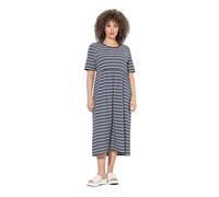gs1 data protected company 4069787000005 Robe en Jersey pour Femme - Rayures - Robe coupée, Marine, 44-46