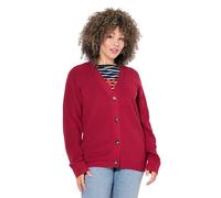 gs1 data protected company 4069787000005 Strickjacke, Uni mit Großen Knöpfen Cardigan Sweater, Rouge Rubis, 58-60 Femme