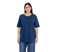 gs1 data protected company 4069787000005 T- Shirt, Rundhalsausschnitt, Relaxed, Halbarm, Bleu foncé, 54-56 Femmes