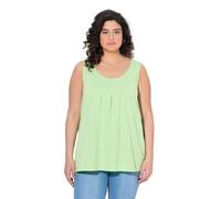 gs1 data protected company 4069787000005 Top, Zierfalten, A-Linie, Rundhals, Ärmellos, Modal T-Shirt, Vert, 44-46 Femmes
