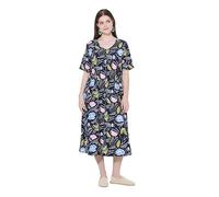 gs1 data protected company 4069787000005 Waisted Dress with Print Robe, Marine, 54-56 Femmes