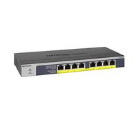 GS108PP - Commutateur - gigabit ethernet, high-power, FlexPoE - non géré - 8 x 10/100/1000 (PoE+) - de bureau, Montable sur rack, fixation murale -