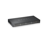 GS1920-48v2, 50 Port Smart Managed Switch 44x Gigabit Copper and 4x Gigabit dual pers., hybrid mode, standalone or NebulaFlex Cloud