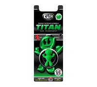 GS27 - Désodorisant Voiture à Clipser Titan 3D - Parfum Voiture 100 % Français - Pomme Verte