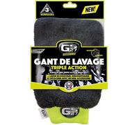 GS27 - Gant de Lavage Triple Action - Gant Microfibre Voiture - Lave, Démoustique, Détache - Douceur Extrême