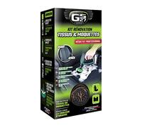 GS27 Kit Rénovation Tissus et Moquettes Voiture - Nettoyant Moquette Voiture + Brosse Voiture + Microfibre + Destructeur Odeurs