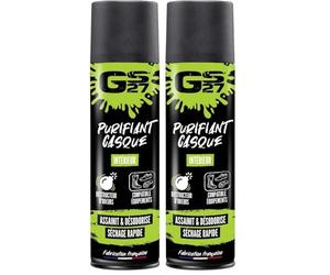 GS27 - Purifiant Casque et Équipements Moto - Désodorise et Assainit - Destructeur d'Odeurs - 250ml (Lot de 2)