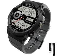Gs3 Sport Smartwatch, Écran Amoled 1,43"", Étanche 5atm, Gps, 128 Modes Sportifs, Moniteur De Sommeil Et De Battement, Appels Bluetooth Avec Enc, Noir Brume