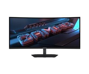 GS34WQCA - Ecran LED - incurvé - 34" - 3440 x 1440 WQHD @ 120 Hz - SS VA - 300 cd/m² - 3000:1 - HDR10 - 1 ms - 2xHDMI, DisplayPort