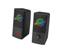 GS530 RGB Haut-parleurs PC stéréo 2.0 2x3W Alimentation USB et audio par câble 3,5 mm et rétroéclairage RGB