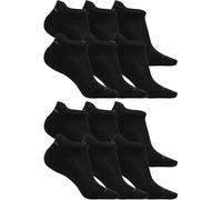 GSA 365 ORGANICPLUS [+] - Chaussettes ultra légères à coupe basse lot de 6 paires Noir Taille 43-46