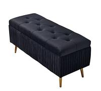 GSACLKES Bancs de Stockage, Fauteuil de Change de Chaussure de Flanelle de Stockage Pliable de Sécurité Stockage de Capacité Avec Couverture Canapé Multifonctionnel Pour Chambre À Coucher, Salon, Coul
