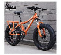 GSACLKES Bicyclettes de Montagne, Femmes Hardtail Mountain Trail 20 Pouces Avec Frein À Double Disque, Filles Tout Terrainpension Avant Antidérapante Graisse Pneu Bicyclette de Montagne En Acier Au Ca