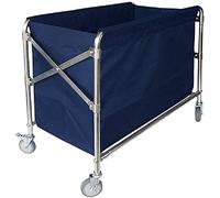 GSACLKES Chariots, Chariot de Blanchisserie Multifonctionnel Pliable Avec Roues Cadre En Acier Inoxydable Capacité 200Kg Amovible Polyvalent de Chariot D'Utilité Domestpour Stockage Facile/#3/90X60X80