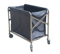 GSACLKES Chariots, Chariot de Blanchisserie Pliable Avec Roues Silencieuses de 4 Pouces Chariot de Blanchisserie Grise Pour Le Stockage Des Vêtements Idéal Pour Les Hôtels Et L'Utilisation À Domicile