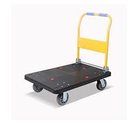 GSACLKES Chariots, Chariot de Plateforme Pliable Heavyduty Plastet Poignée Métallportable Push Chariot Pour Entrepôt Et Sous-Sol Easytotransport Utility Wagon Versatile Foldihand Truck/E Couleur/73 Mu