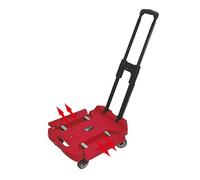 GSACLKES Chariots, Chariot D'Utilité Pliant Avec Roues Capacité Légère Et Portable de 200Kg Idéal Pour Les Achats Voyage Déménagement Et Camping/Rouge