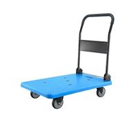 GSACLKES Chariots, Heavyduty Foldable Hand Truckultrachariot À Lit Plat Pour Le Transport Facile Idéal Pour Déménager Des Solutions D'Achat Et de Stockage/Bleu