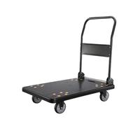 GSACLKES Chariots, Heavyduty Foldable Hand Truckultrachariot À Lit Plat Pour Le Transport Facile Idéal Pour Déménager Des Solutions D'Achat Et de Stockage/Noir