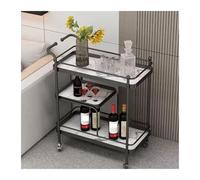 GSACLKES Chariots, Panier de Service de Restaurant Multifonctionnel - Chariot D'Utilité Pour Ktv Bar Et Nettoyage - Panier de Service Polyvalent En Couleur 3 Poure Livraison Et Stockage Efficaces