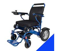 GSACLKES Fauteuils Roulants, Ouvrir/Plier En 1 Seconde Maintenant.Le Fauteuil Roulant Silla Electrica Le Plus Léger Et Le Plus Compact Du Monde/Bleu