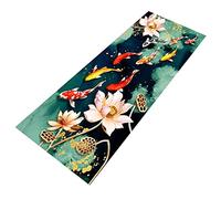 GSACLKES Tapis, Couloir Runner Tapis, Intérieur Antidérapant Tapis Mince Bas Pile Bordure Coupable 3D Impression, Utilisé Pour Cuisine Entrée Blanchisserie Chambre Enfant Coussinets/A / 100X100Cm/A/