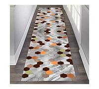 GSACLKES Tapis de Couloir, Tapis de Zde Motif Géométrique, Bordure Coupable Douce Facile À Nettoyer Pour La Cuisine Au Sol de La Chambre À Coucher/A / 60X300Cm/A/60 * 700 Cm