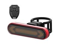 GSACLKES Vélos de Montagne, Feu de Queue de Vélo Télécommande Sans Fil Tourner La Lumière Et La Lumière D'Avertissement Imperméable Usb Rechargeable Mené Indicateurs de Lumièreère de Vélo, Installatio
