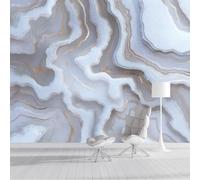 GSAEIMCT Papier Peint 3D Panoramique Lignes Simples Carte Topographique Moderne Murale Tapisserie Gris Argent Pour Salon Chambre Restaurant Couloir Tv Fond Décor Mural 300X210Cm