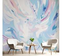 GSAEIMCT Papier Peint Soie Expressionnisme Abstrait Rayures De Couleur Poster Tableaux Photo Muraux Utilisé Pour Salon Chambre Chambre D'Enfant Décoration Murale,350X260Cm