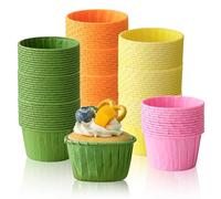 Gsakskdsap 160 Pcs Caissette Muffins Papier, Caissettes Cupcake, Moules Muffins, Tasses de Cuisson, Naturel Moule Cupcake Papier, Cupcake Caissette, Mini Muffins pour Fête, Mariage, Noël