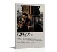 GSARUWEHRH Poster Atlas des nuages - Impression sur toile vintage - Esthétique - Peinture décorative pour salon, chambre à coucher - 20 x 30 cm - Style cadre