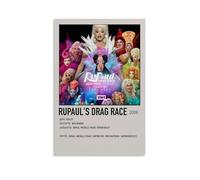 GSARUWEHRH RuPaul's Drag Race Poster mural sur toile vintage esthétique peinture décorative pour salon, chambre à coucher, 60 x 90 cm, style sans cadre